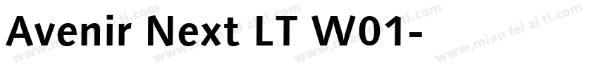 Avenir Next LT W01字体转换